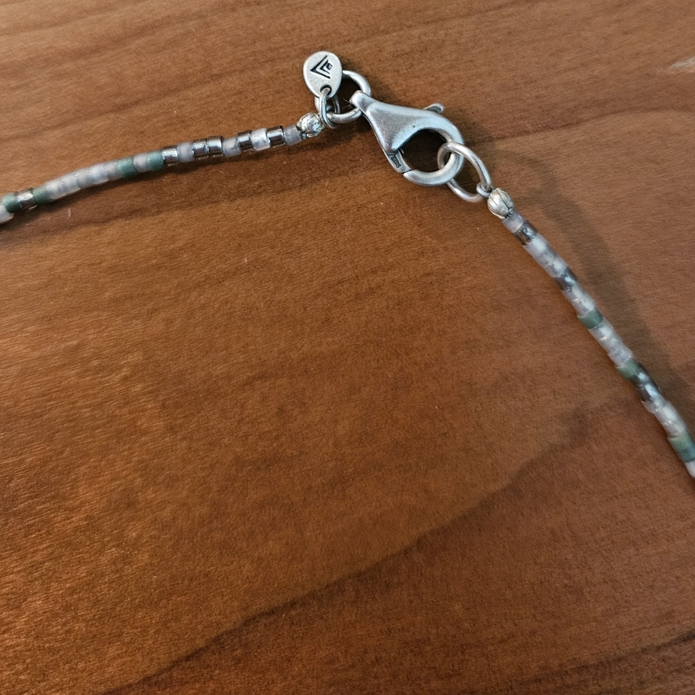 Silpada .925 Sterling Silver, Turquoise and Howlite Necklace N2325 - Picture 4 of 6